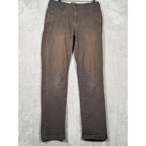Filson Pants Men 30x34 (Actual 30x33) Trim Fit Chino Draftsman Canvas Charcoal